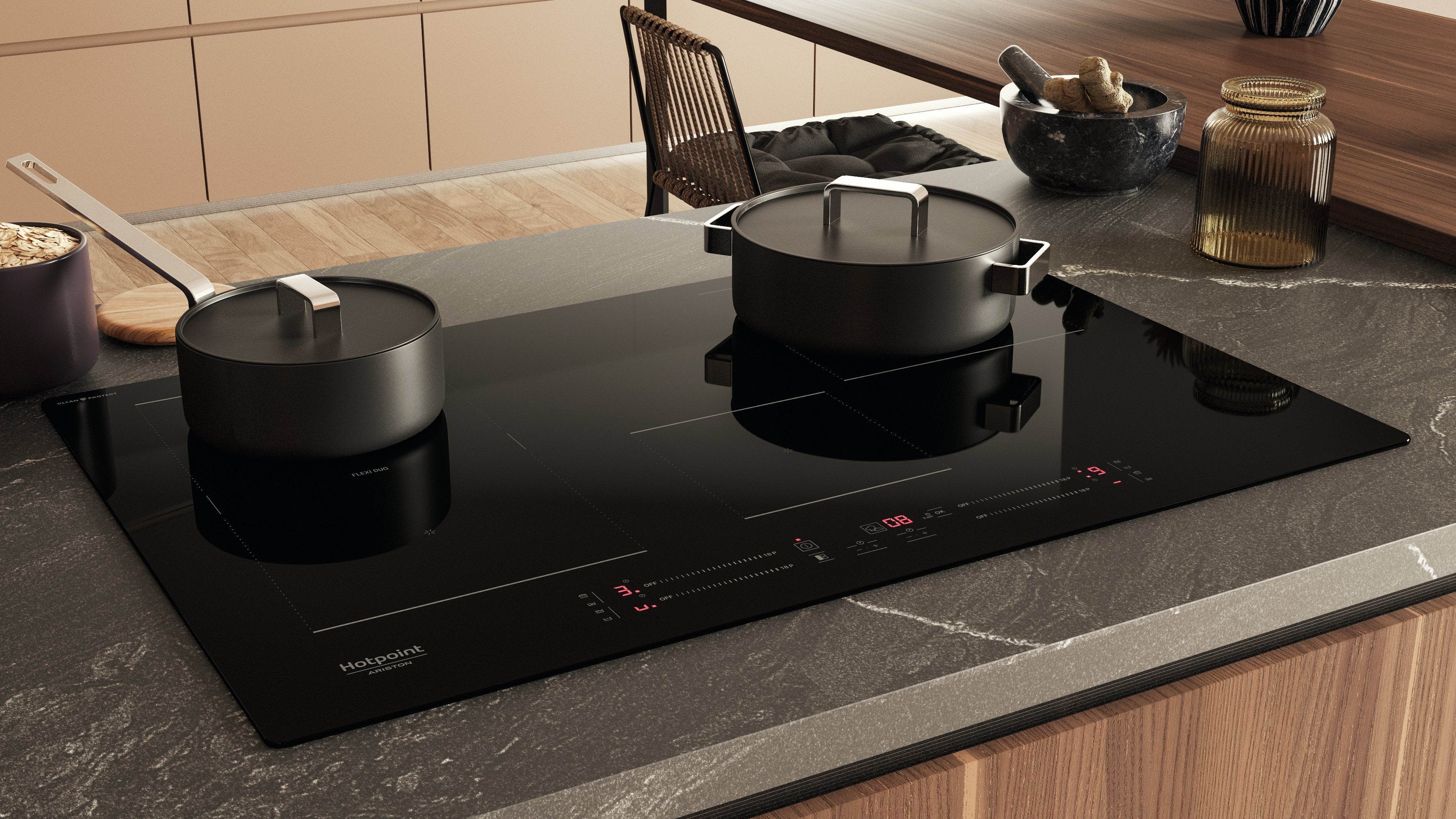 EAN 8050147662267 - Hotpoint HS 1377C CPNE Negro Integrado 77 cm Con placa de inducción 4 zona(s) imagen 6