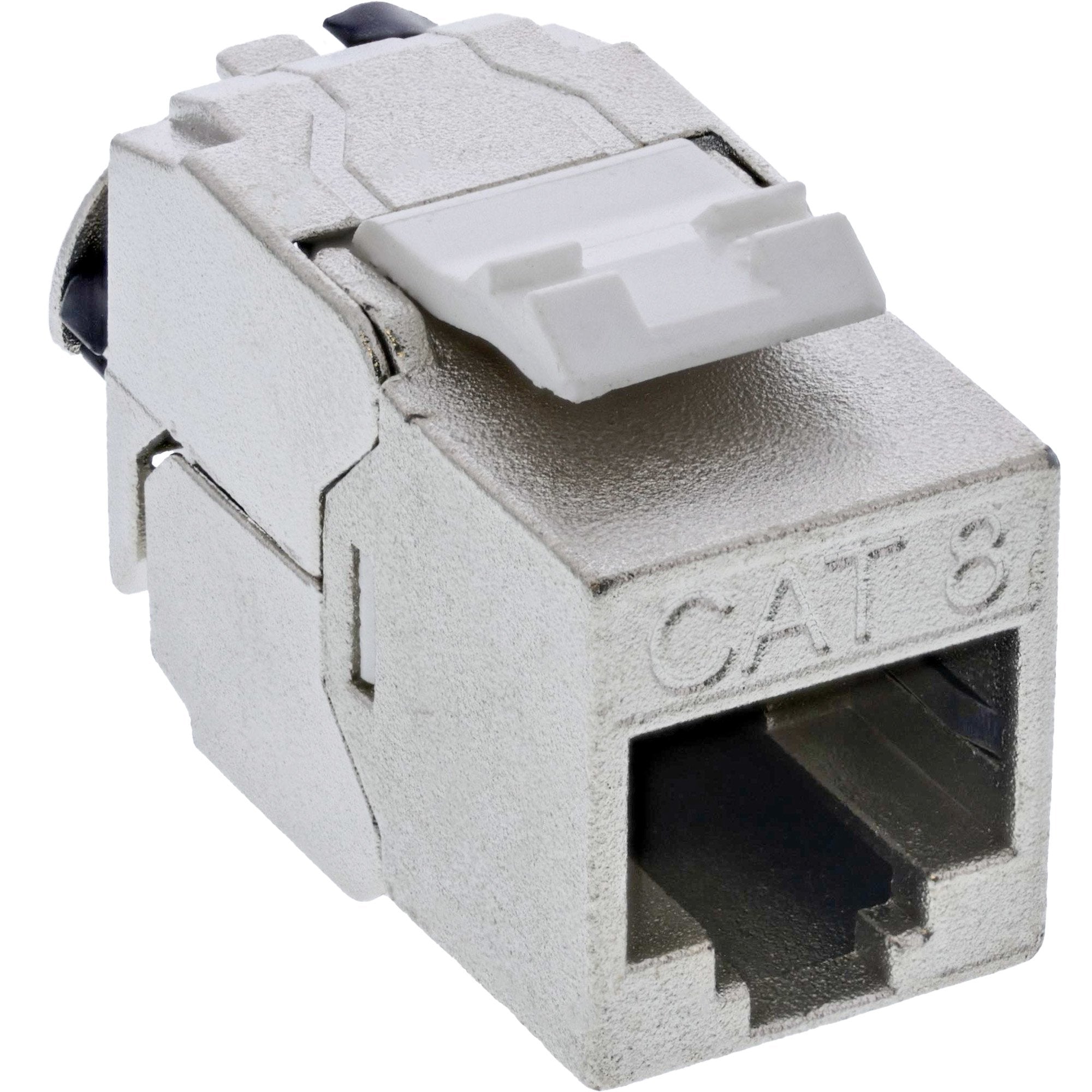 Inline® Keystone Rj45 Jack Slim, Snap-In, Cat.8.1, Integrated Cable Tie