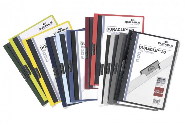 Klemmhefter Duraclip Din A4 5x Rojo, Blanco, Antracita, Azul Claro Y Verde Oscuro