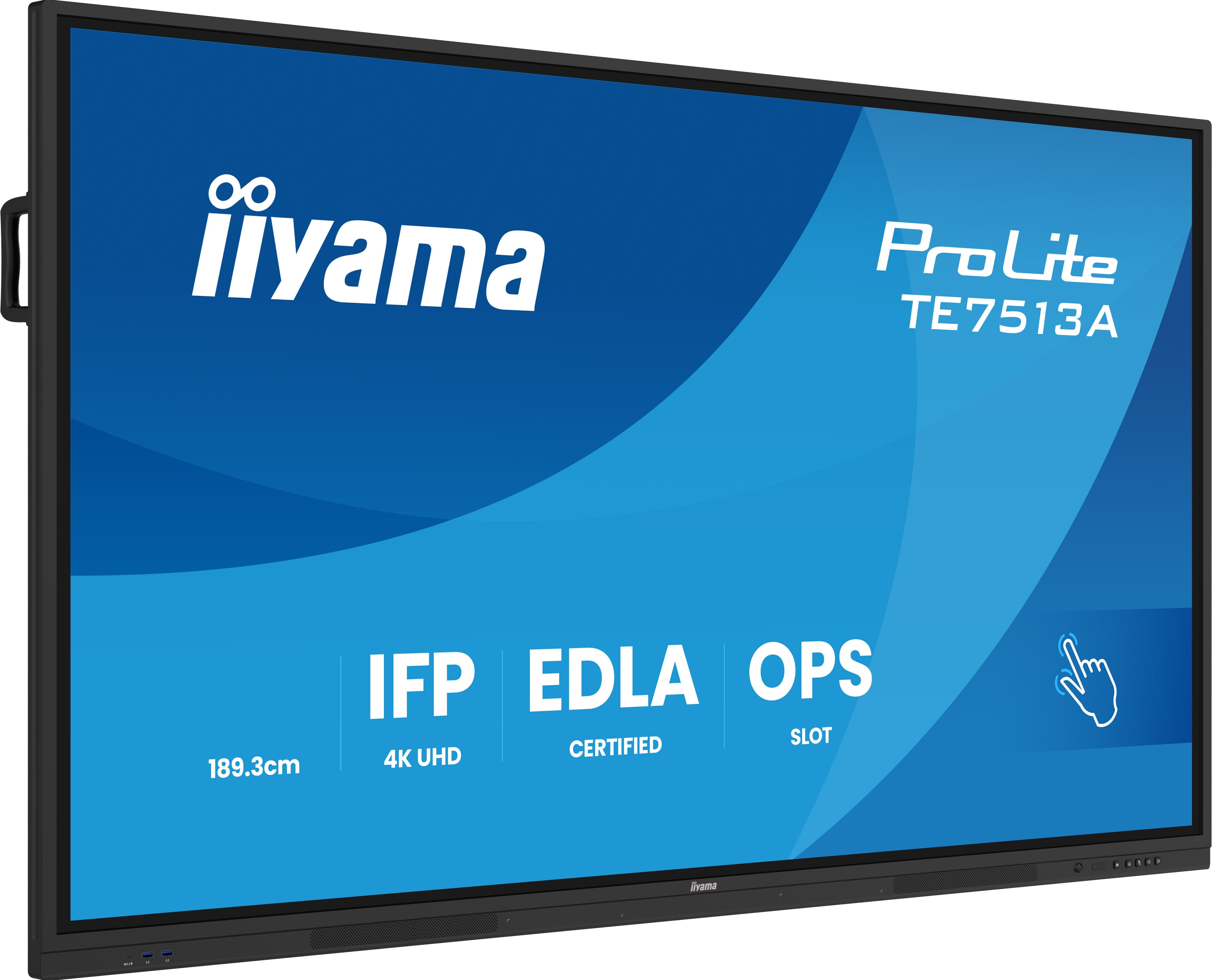 EAN 4948570128129 - iiyama TE7513A-B3AG pantalla de señalización Panel plano interactivo 190,5 cm (75") LCD Wifi 500 cd / m²  imagen 4