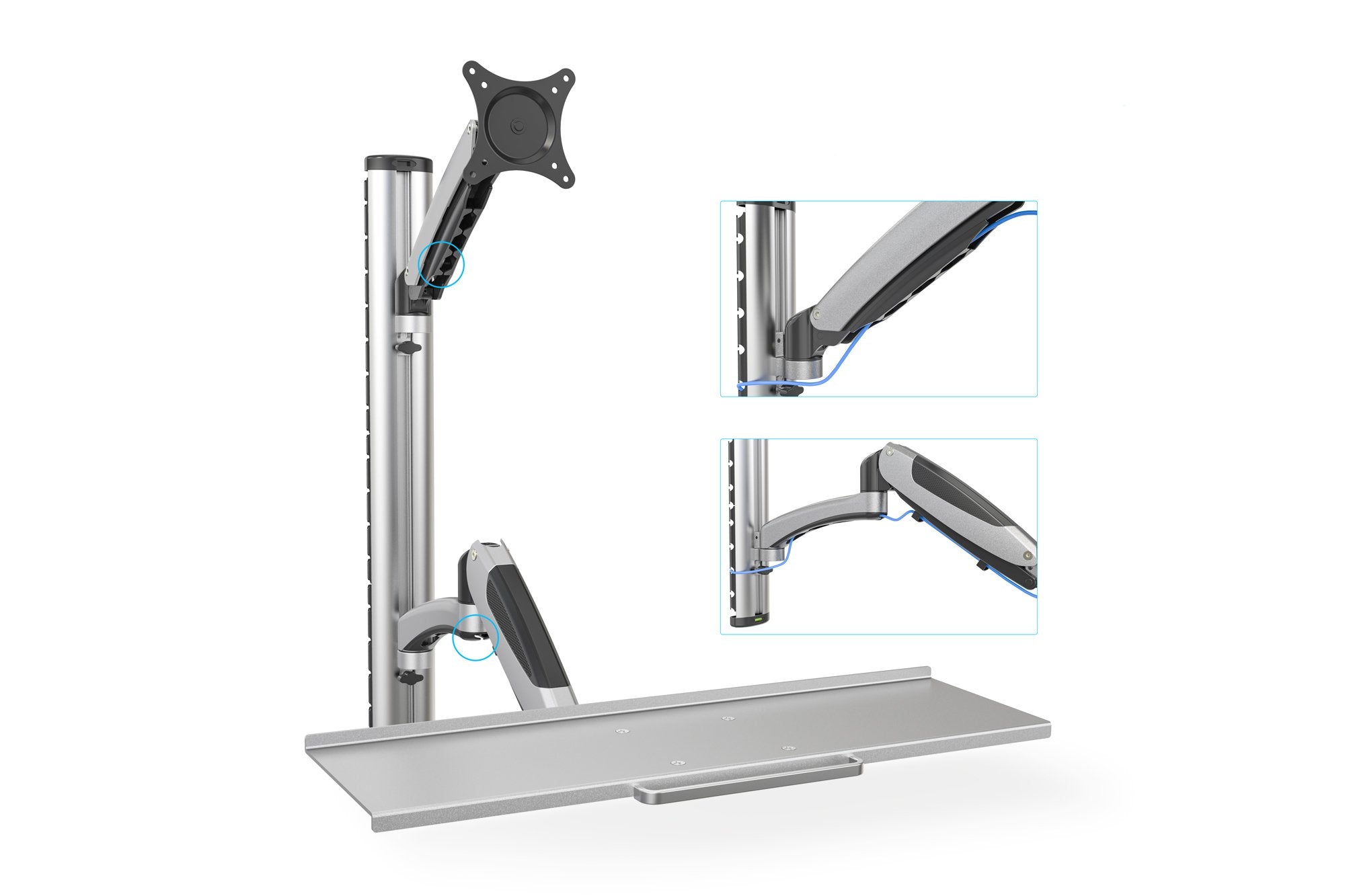 EAN 4016032383161 - Digitus DA-90354 soporte para monitor 68,6 cm (27") Plata imagen 2