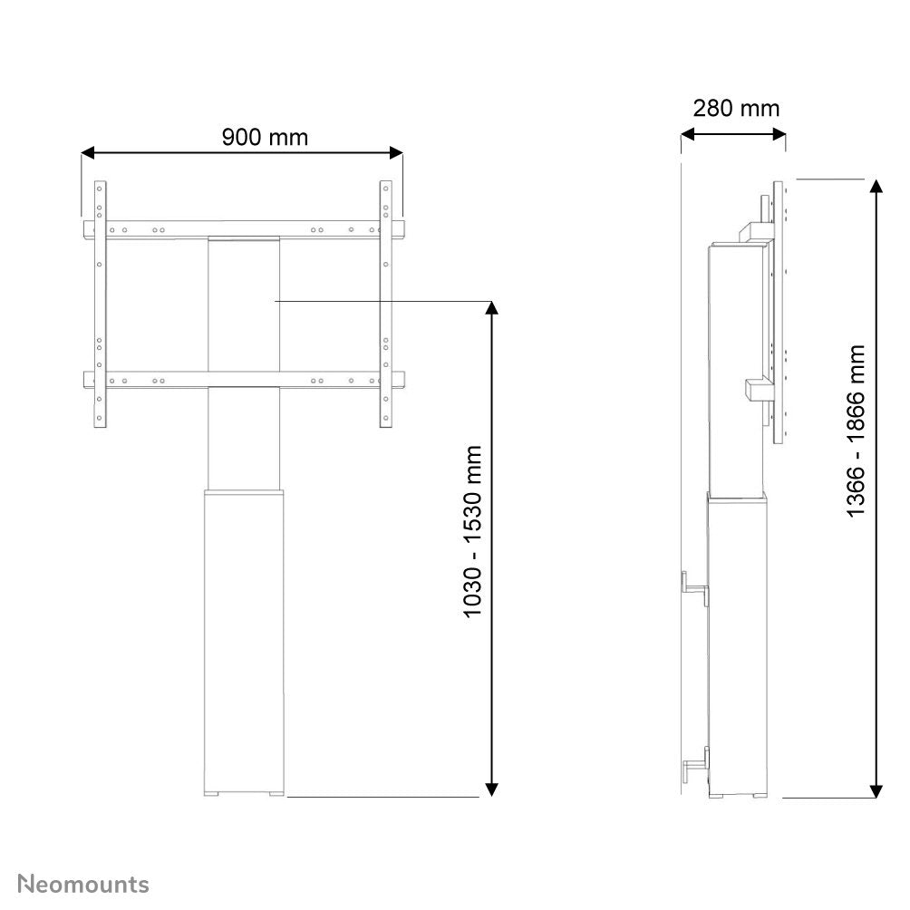 Newstar Soporte De Suelo Móvil Para Tv