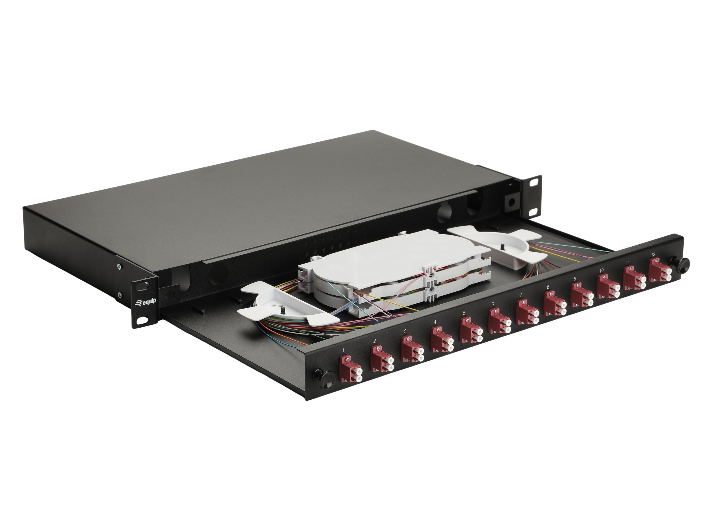 Equip Lwl-Spleisskamen 12-Port Lc-Duplex Om4 1u Komplett Sw