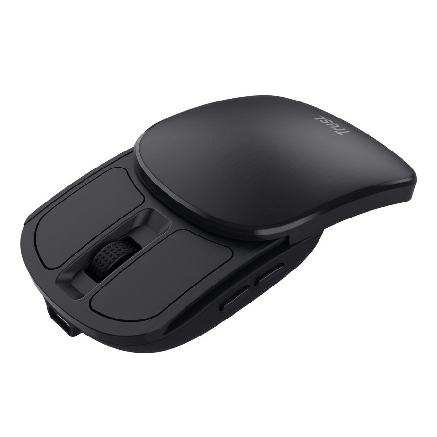 Mouse Trust Wireless Zylo Negro 2400 Dpi Ajustable 6 Botones Plegable