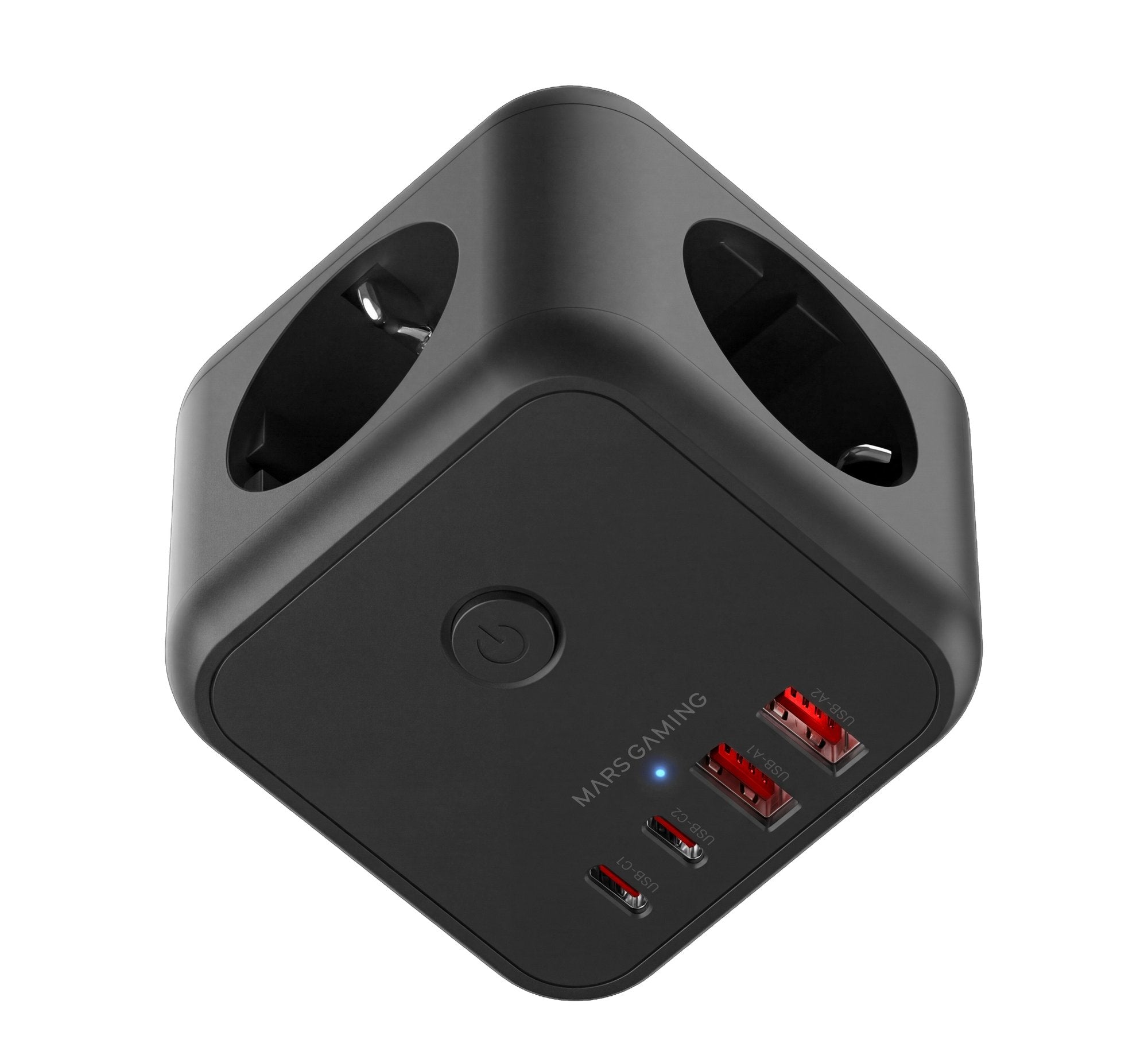 Powercube Mars Gaming Md-Cube20 4 Usb 3 Tomas De Corriente. Regleta Color Negro