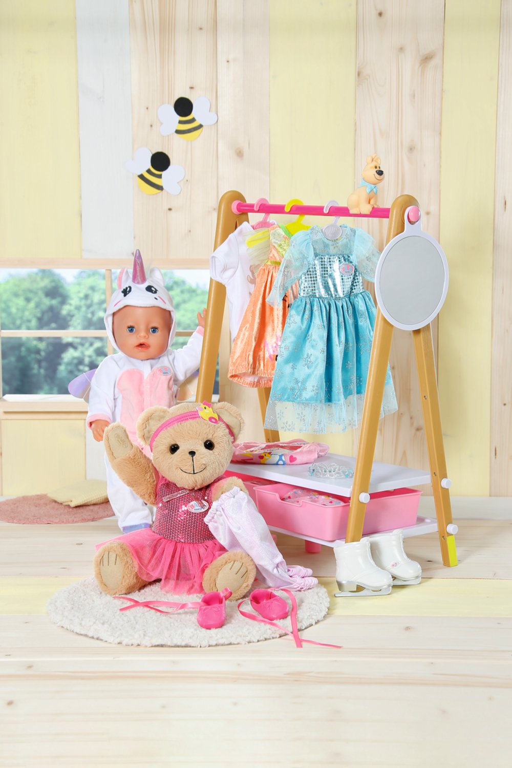 Muñeco Peluche Osito Blanco Baby Born 36cm