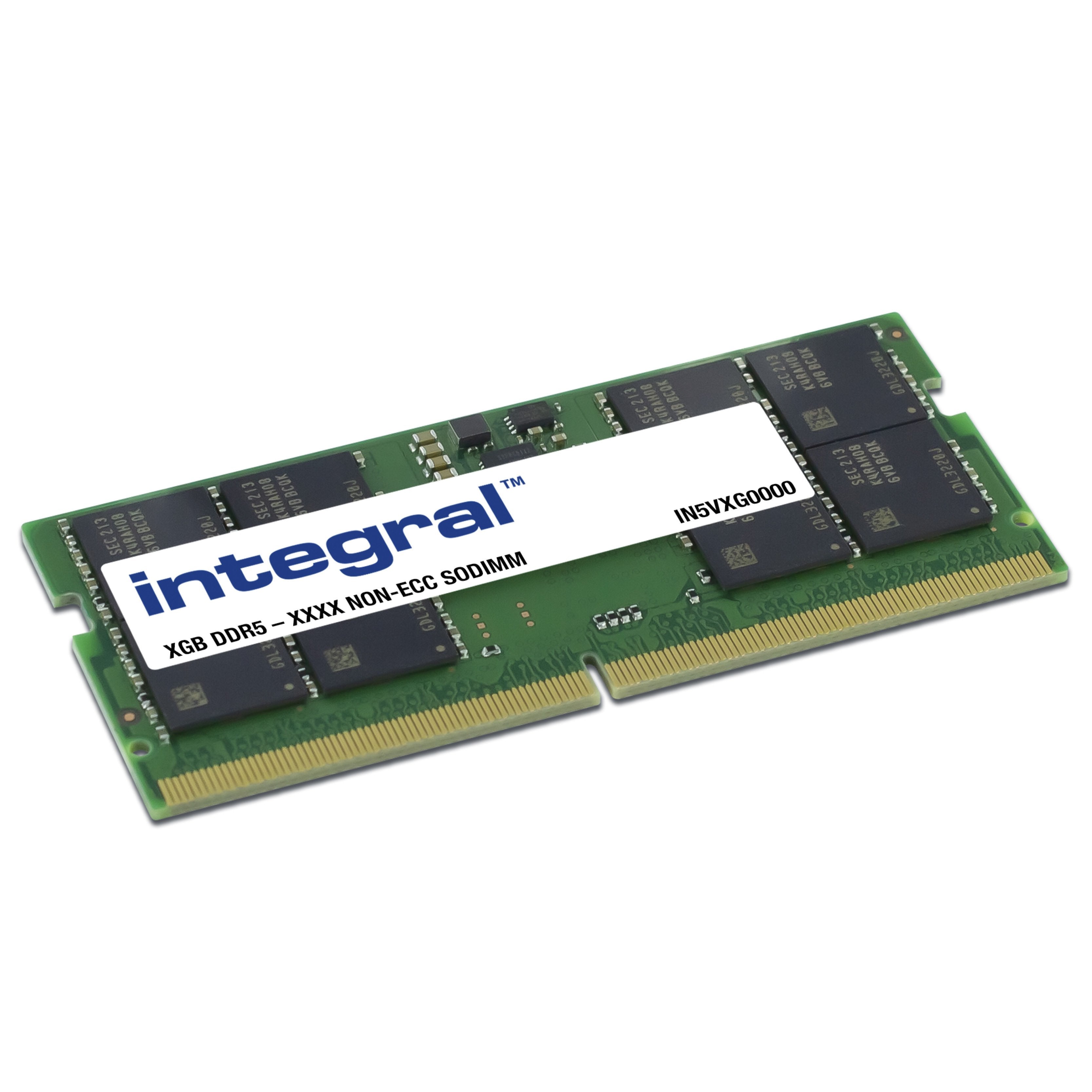 Memoria Integral 8gb Ddr5 5600mhz Pc5-44800 Unbuffered Non-Ecc 1.1v 1gx16 Cl46 1 X 8 Gb