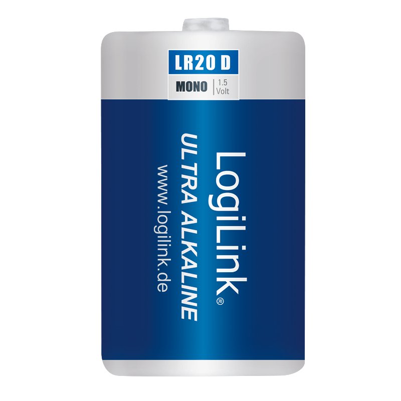 Logilink Mono - Batería 2 X D - Alcalino