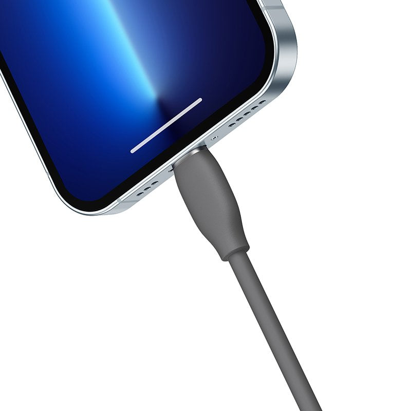 Kabel Usb Do Lightning Baseus Jelly, 2,4a 2m (Czarny)