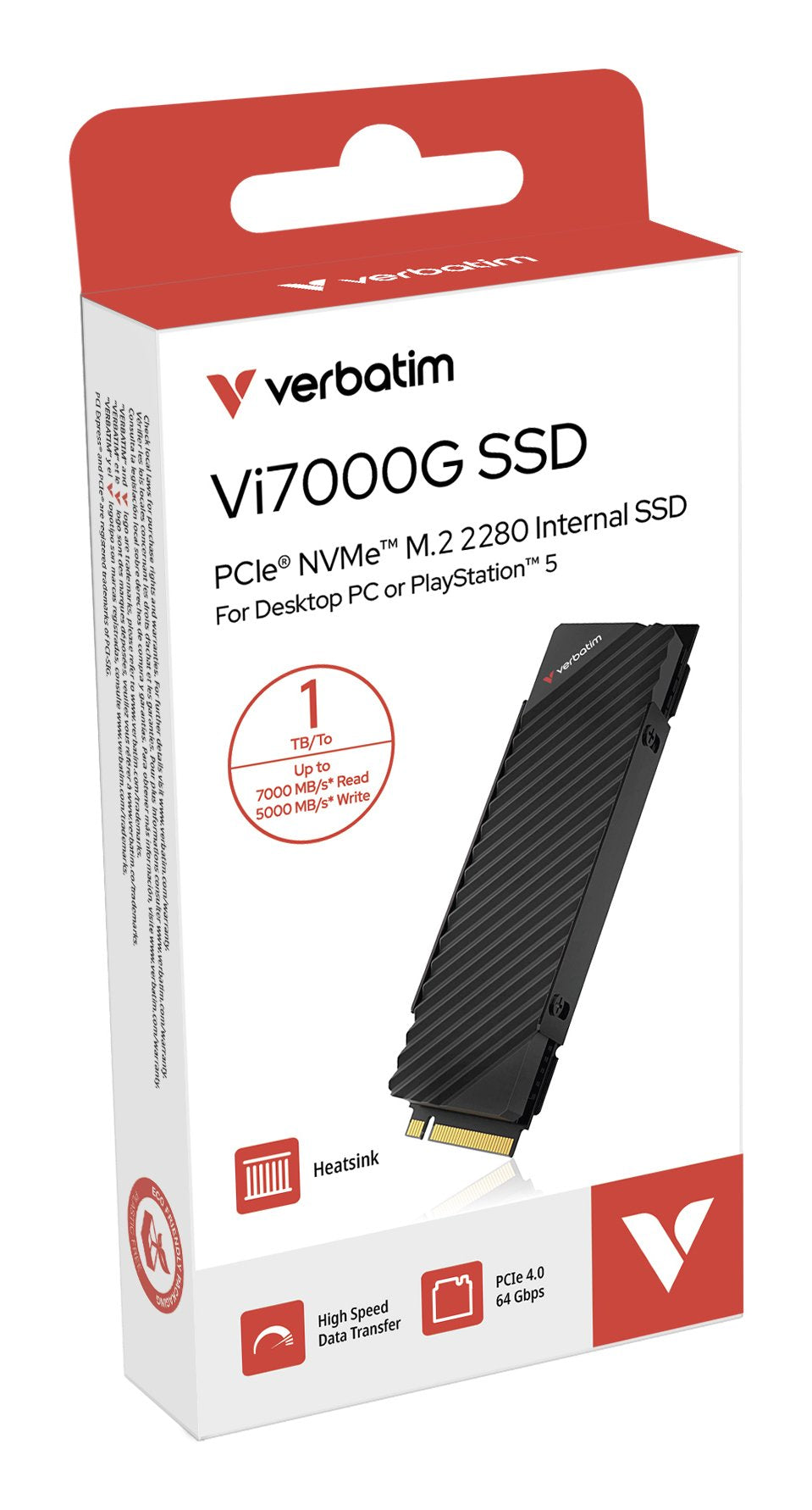 EAN 0023942493679 - Verbatim Vi7000G 1 TB M.2 PCI Express 4.0 NVMe imagen 1