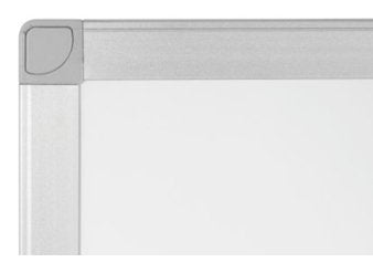 Bi-Office Ayda Pizarra Blanca Melaminada Doble Cara 900x600mm - Permite Colocacion Vertical U Horizontal - Marco De