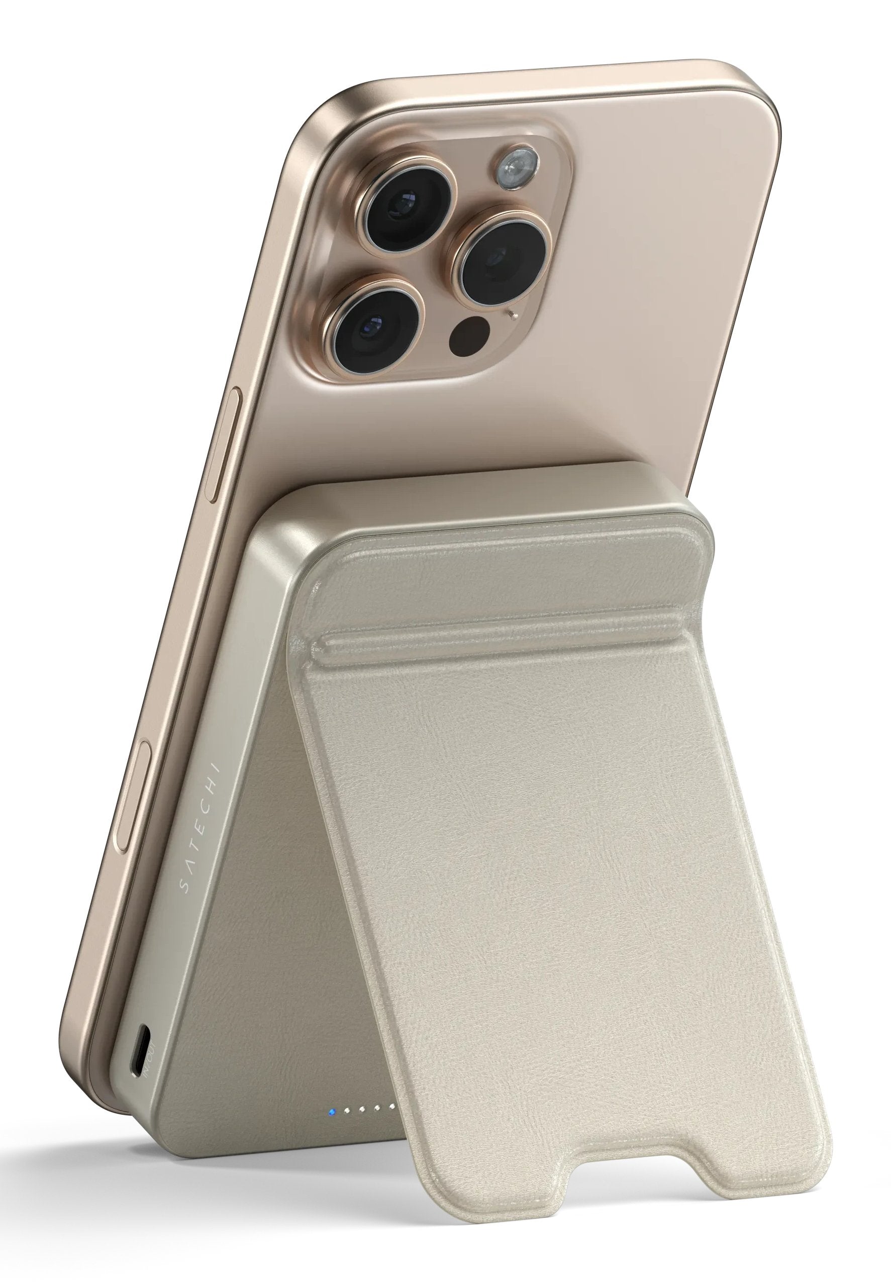 Satechi St-B10q2sw Batería Externa 10000 Mah Cargador Inalámbrico Arena