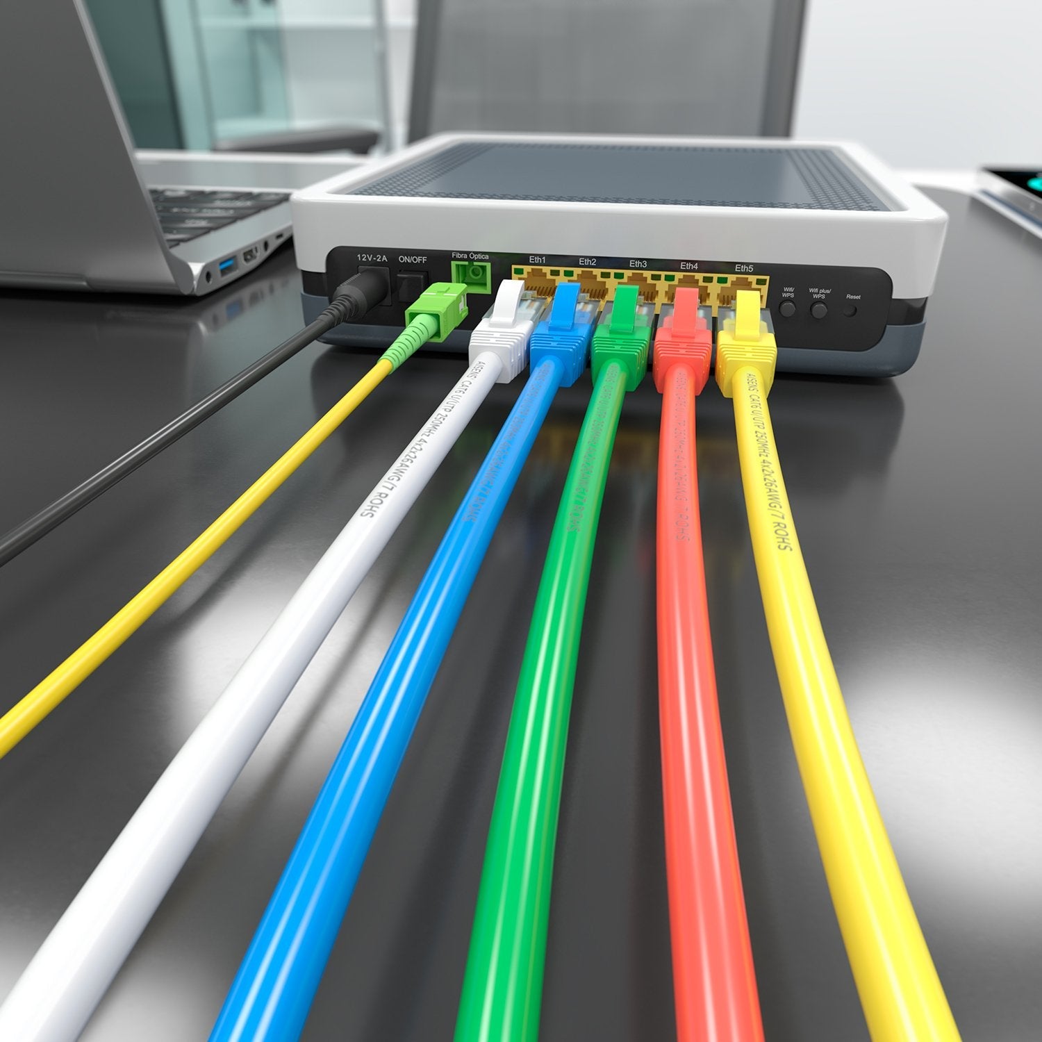 Aisens Cable Fibra Óptica Latiguillo G657a2 3.0 9/125 Smf Simplex Cpr Dca Lszh, Sc/Apc-Sc/Apc, Amarillo, 20m