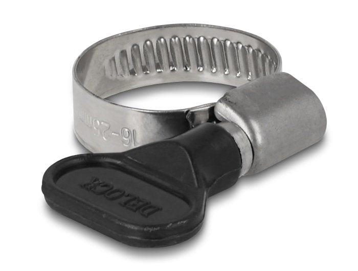 Delock Schlauchschelle Mit Flügelmutter 16 - 25 Mm 10 Stück Schwarz