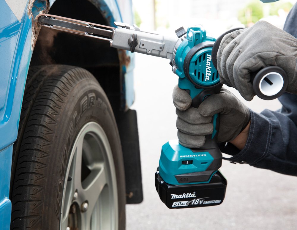 EAN 0088381728928 - Makita DBS180Z lijadora portátil Lijadora de detalles Negro, Azul imagen 15