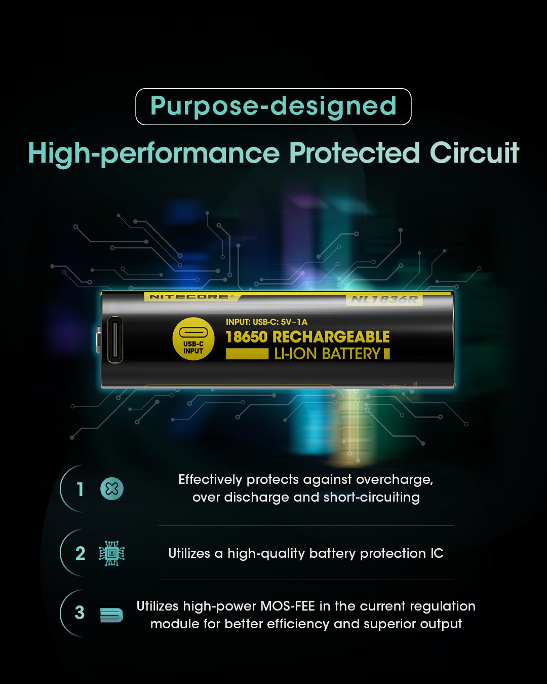 EAN 6952506495993 - Nitecore NL1836R batería recargable industrial Ión de litio 3600 mAh 3,6 V imagen 10