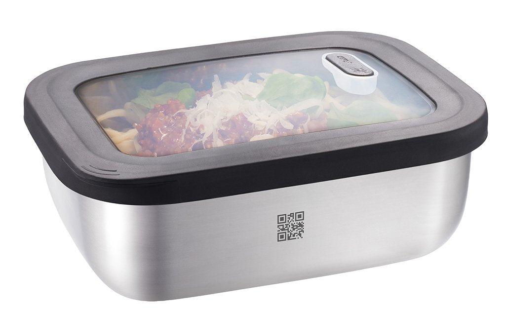 EAN 4006664127752 - GEFU 12775 recipiente de almacenar comida Rectangular Contenedor 1,3 L Negro, Acero inoxidable 1 pieza(s) imagen 1