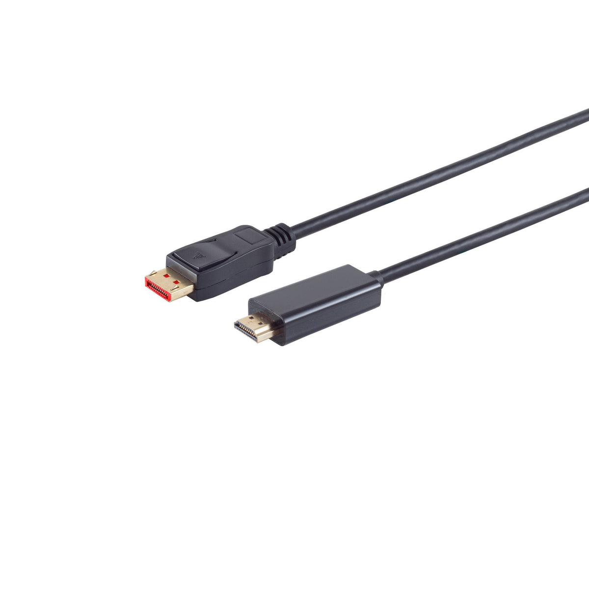 Displayport (St) > Hdmi (St) 2m 4k 60hz Chapado En Oro Negro