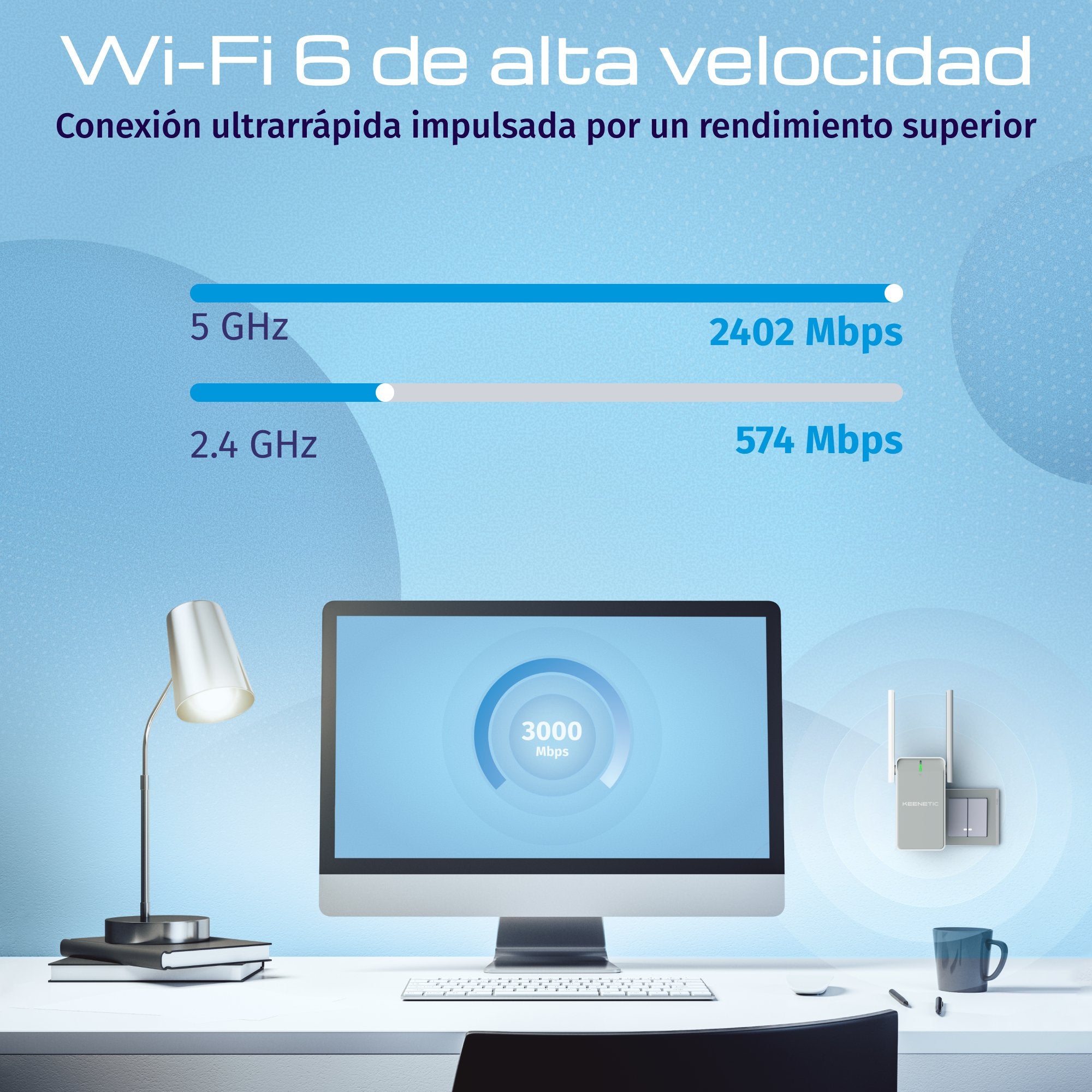 EAN 4897082922100 - Keenetic Buddy 6 (KN-3411) Repetidor de red Blanco, Gris 1000 Mbit/s imagen 5