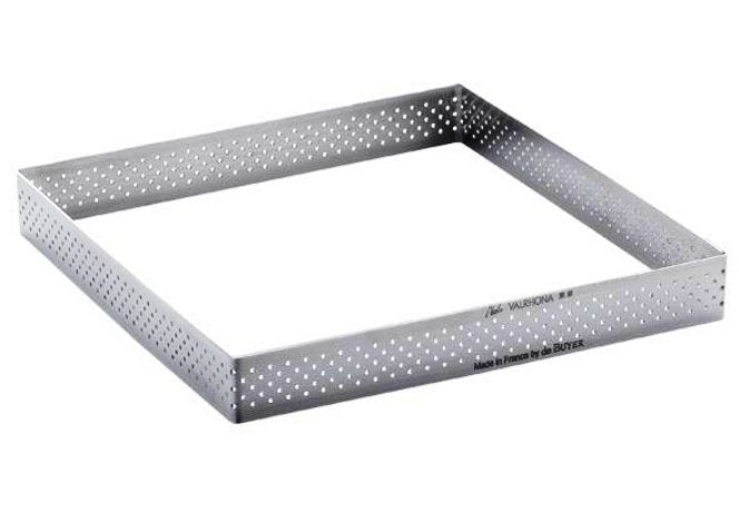 De Buyer Perforated Stainless Steel Square Tart Form 15cm (3099 21) Debuyer21) Debuyer 21)