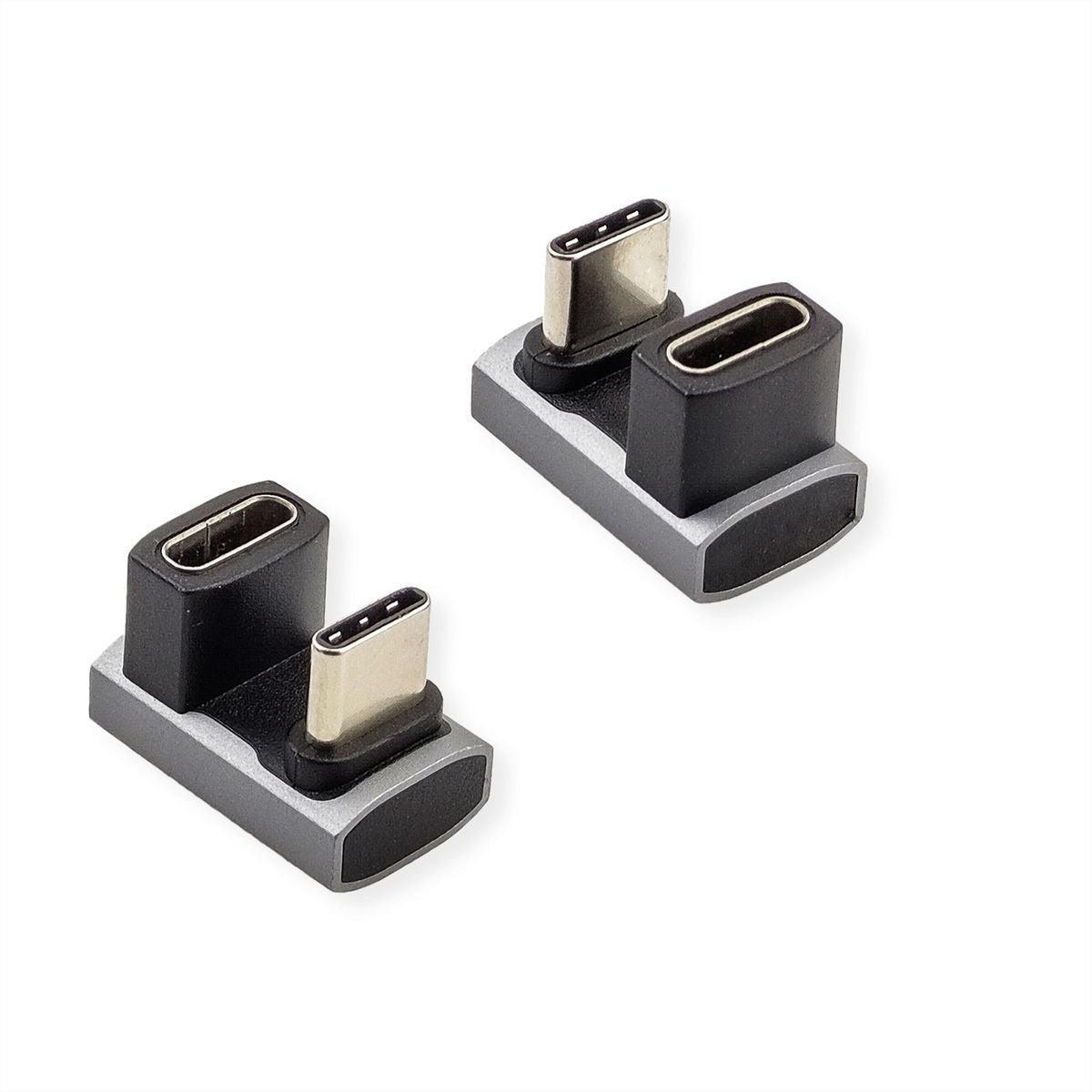 Roline Usb4 Gen 3x2 Adapter Typ C St Bu, Aluminium, 360, Breit, Silberfarben