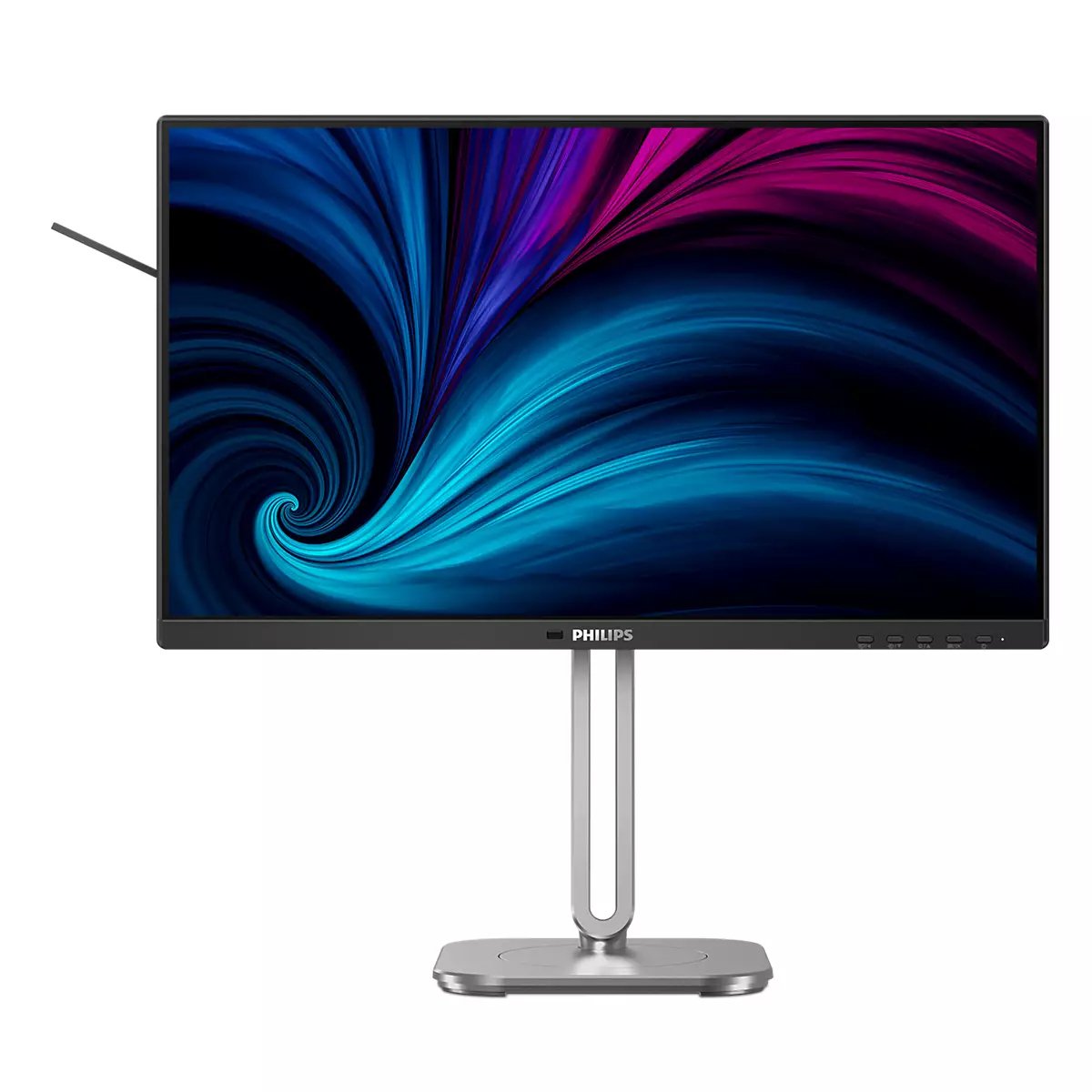 Philips 24b2u4301 4000 Series Monitor Led 24" (23.8" Visible) 1920 X 1080 Full Hd (1080p) @ 120 Hz Ips 300 Cd/M² 1500:1 4 Ms Hdmi Displayport Usb-C Altavoces Plata Carbón