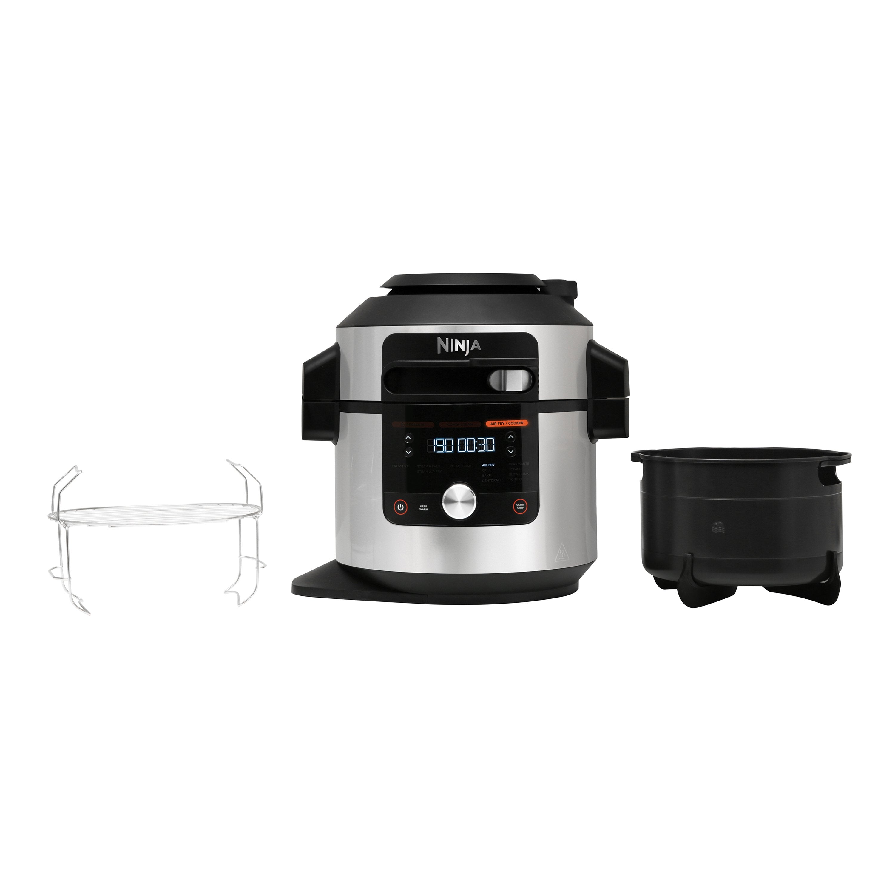 Olla Ninja Ol650eu  Multi-Cocción 7,5 L 1760 W Negro, Acero Inoxidable