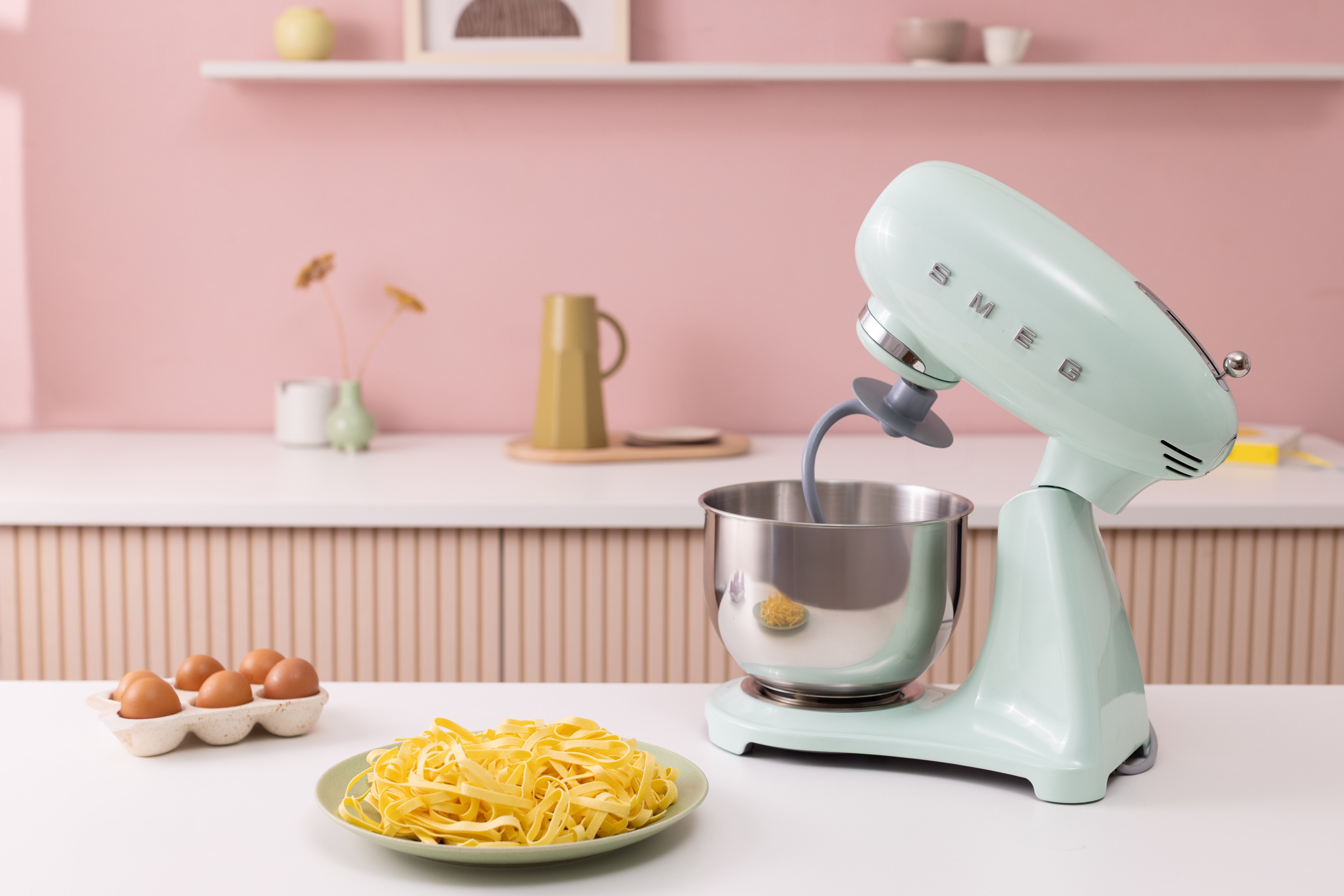 Smeg Kitchen Robot 50´Style Green Pastel Smf05pgeu