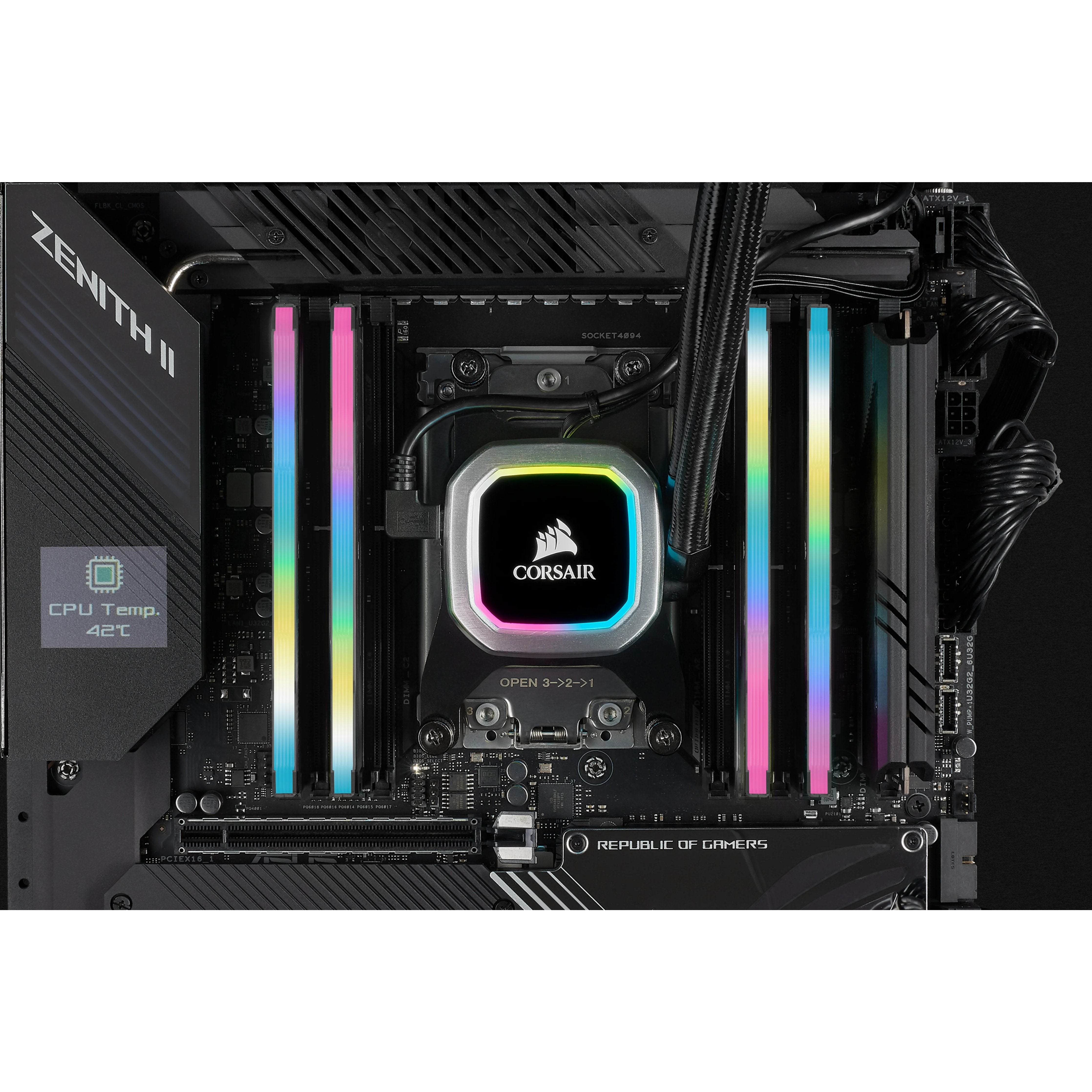 Corsair Vengeance Rgb Pro Sl Ddr4 3200 Pc4-25600 32gb 2x16gb Cl 16