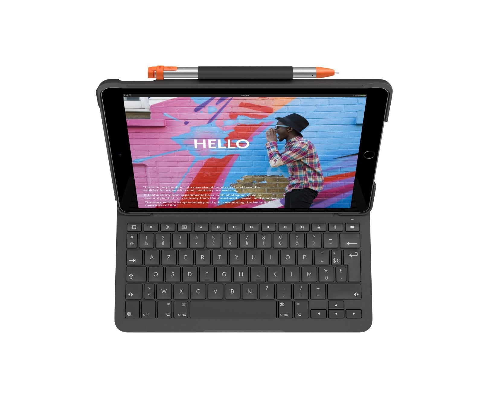 Francés - Logitech Slim Folio Grafito Bluetooth Azerty
