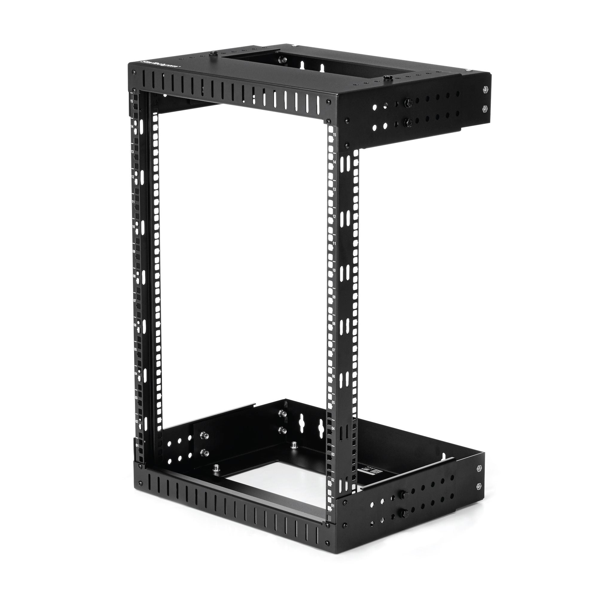 Startech.Com Armario Rack De Servidores De Marco Abierto 15u Para Montaje En Pared - Profundidad Ajustable De 12 A 20" De Profundidad