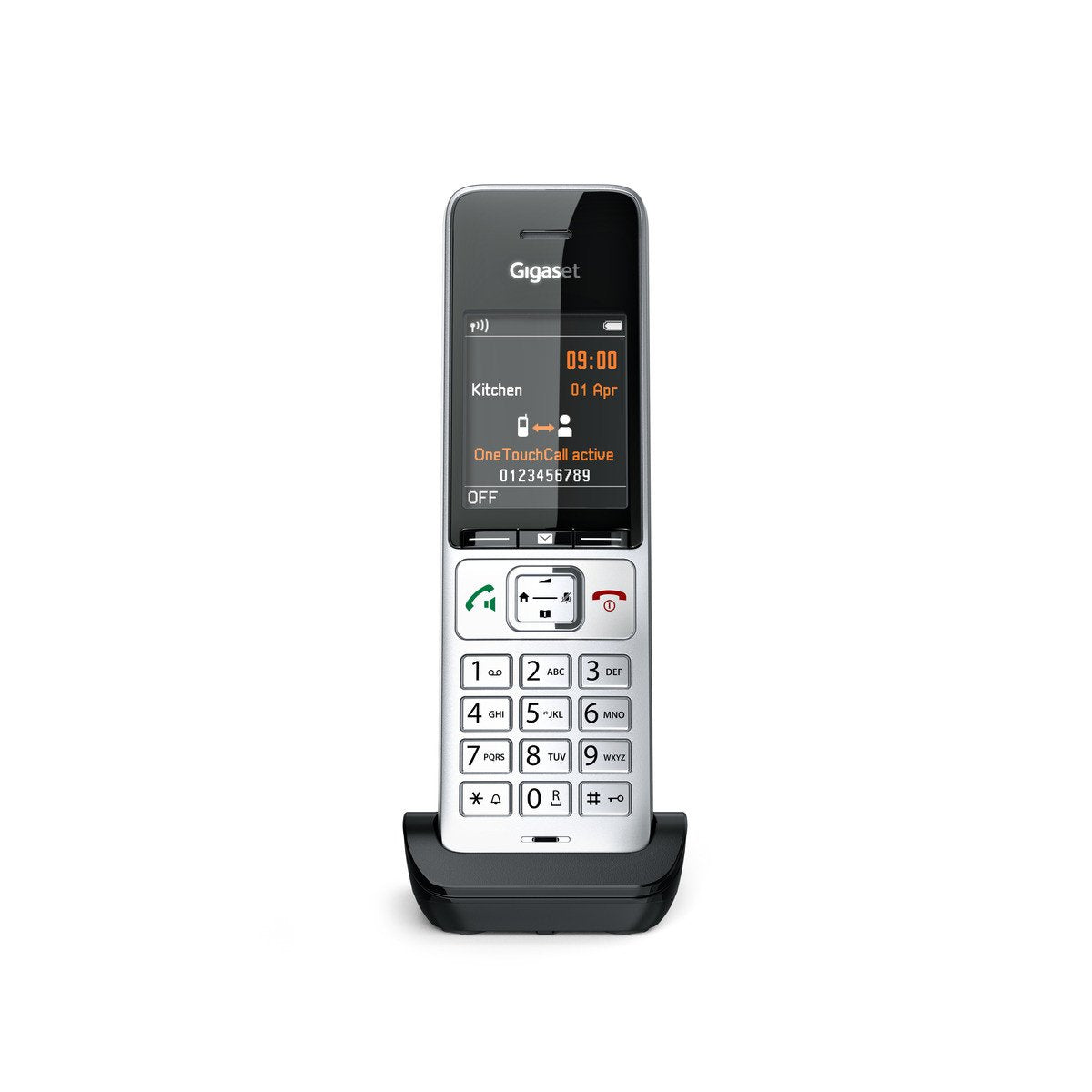 EAN 4250366866062 - Gigaset COMFORT 500HX Teléfono DECT/analógico Identificador de llamadas Negro, Plata imagen 5