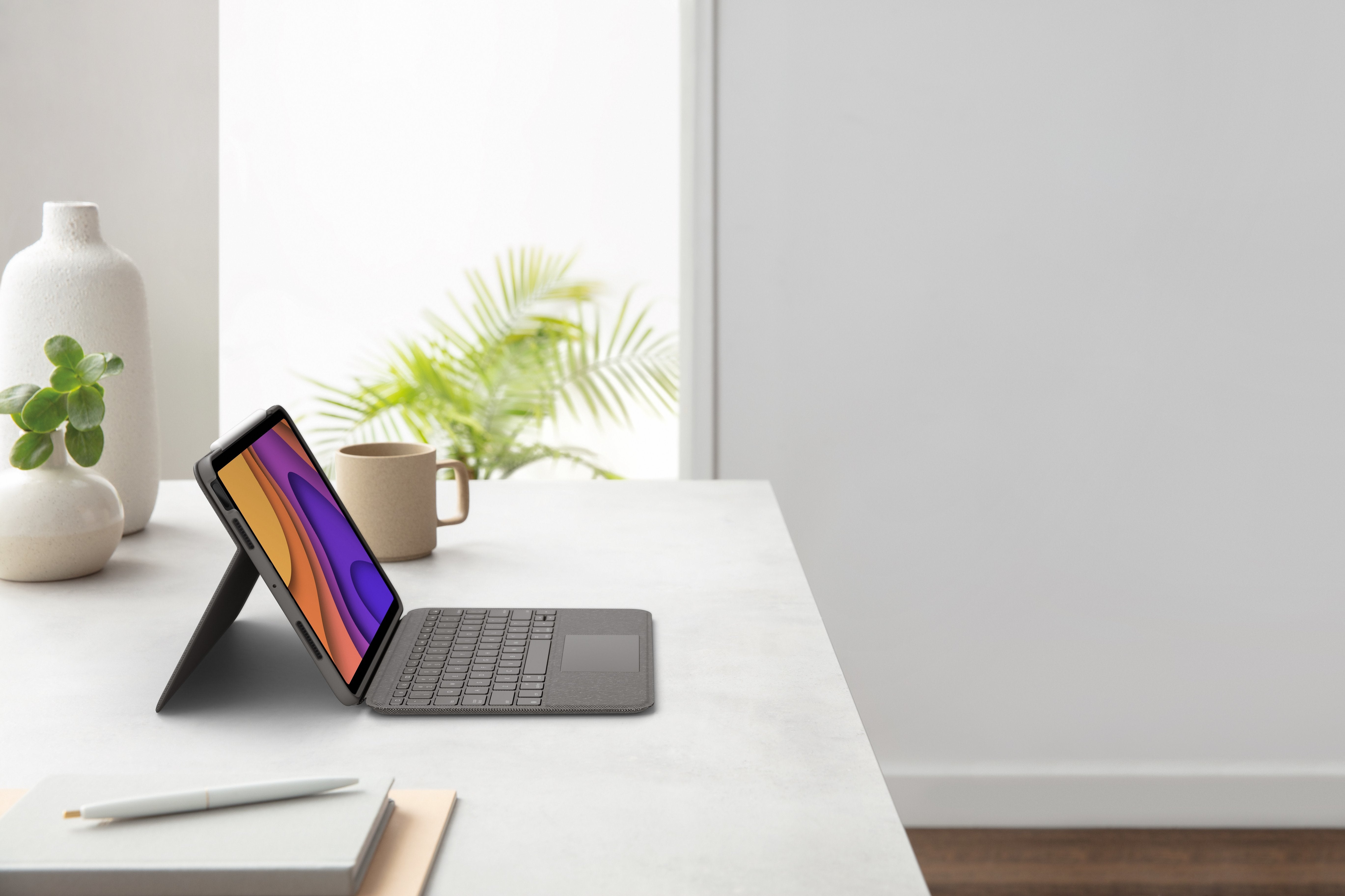 Logitech Folio Touch Gris Smart Connector Qwertz Suizo