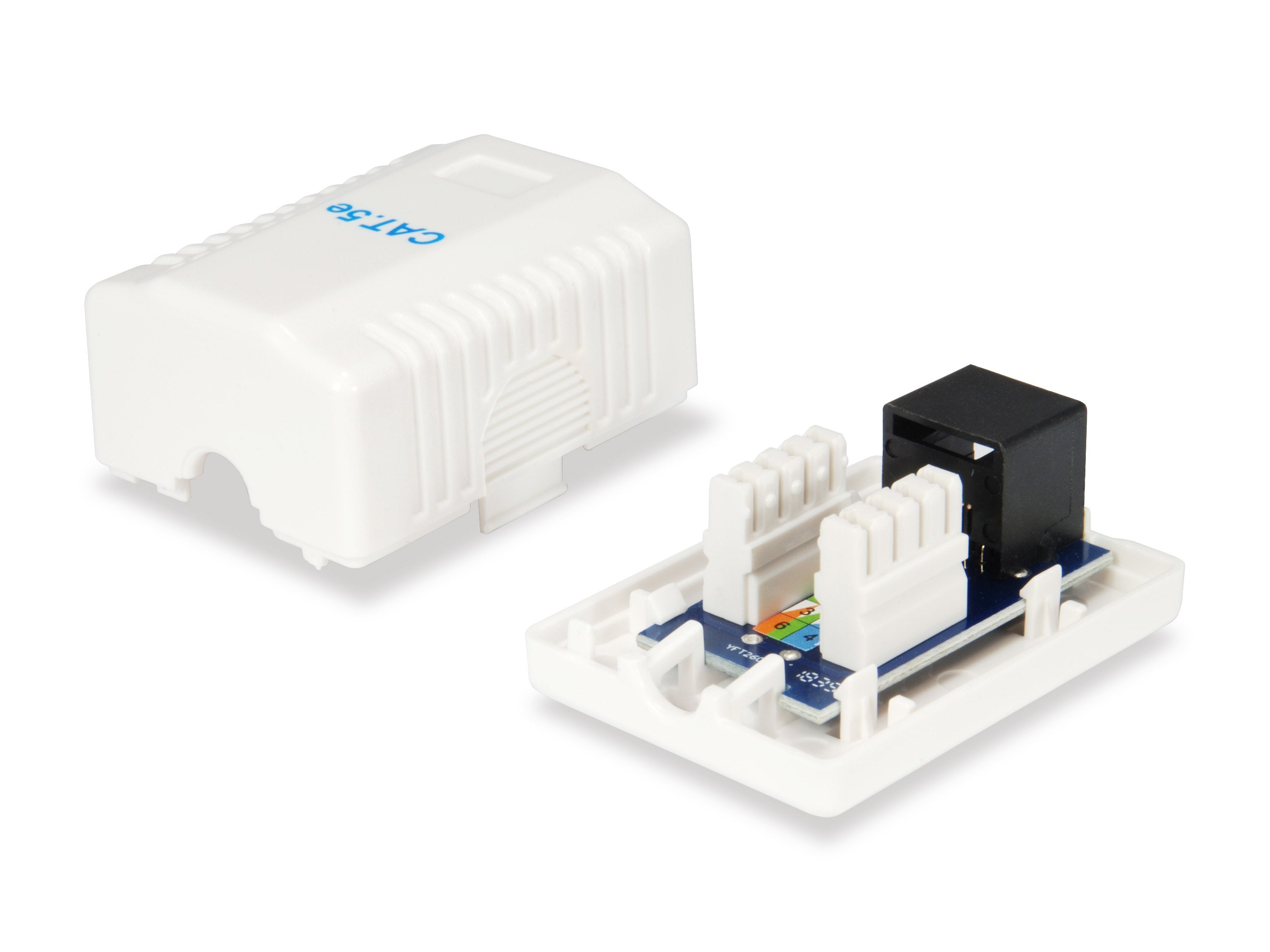 Roseta De Superficie Categoria 5e 1 Hembra Rj45 Color Blanco