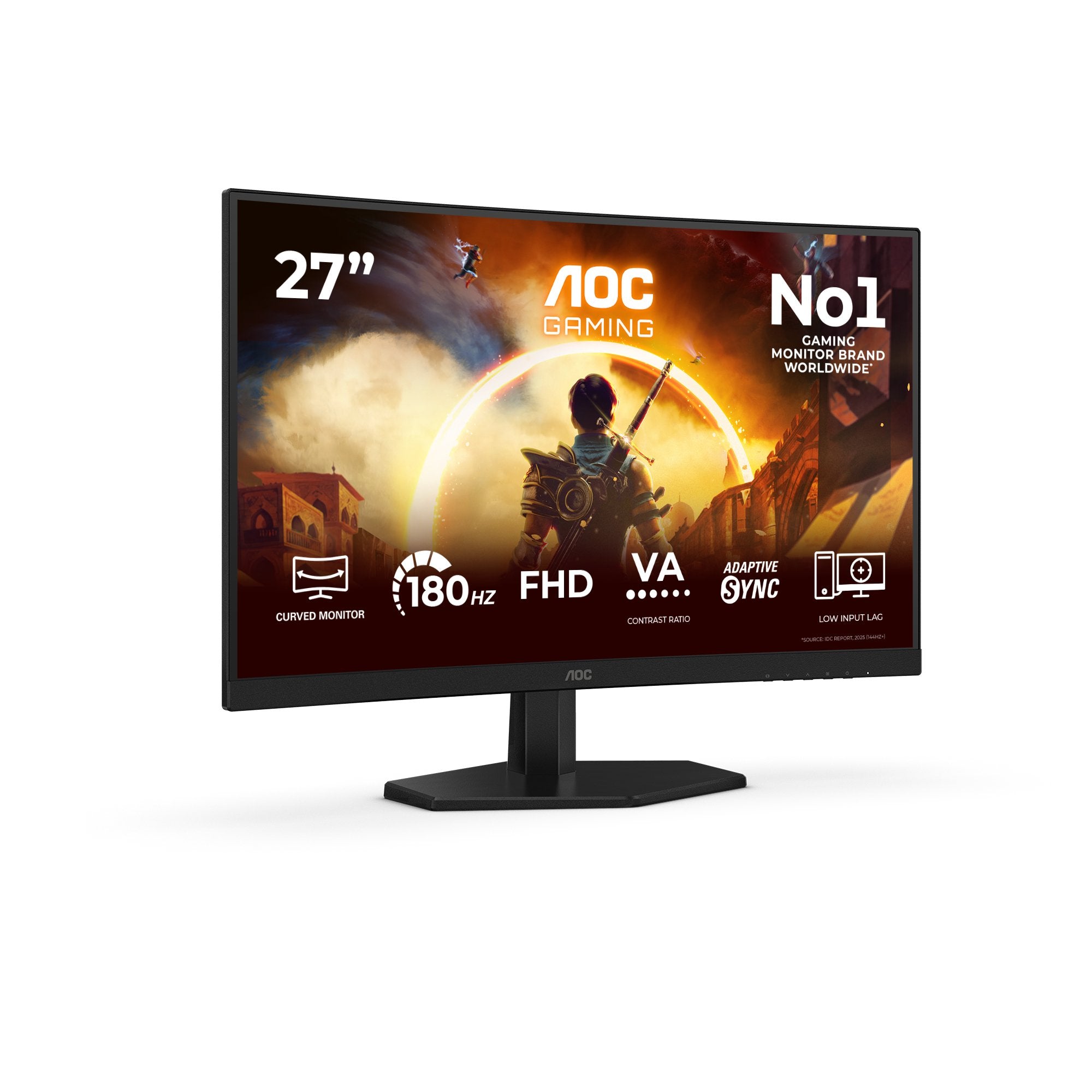 EAN 4038986183345 - AOC G4 27" IPS FHD 180Hz pantalla para PC 68,6 cm (27") 1920 x 1080 Pixeles Full HD LCD Negro, Rojo imagen 1