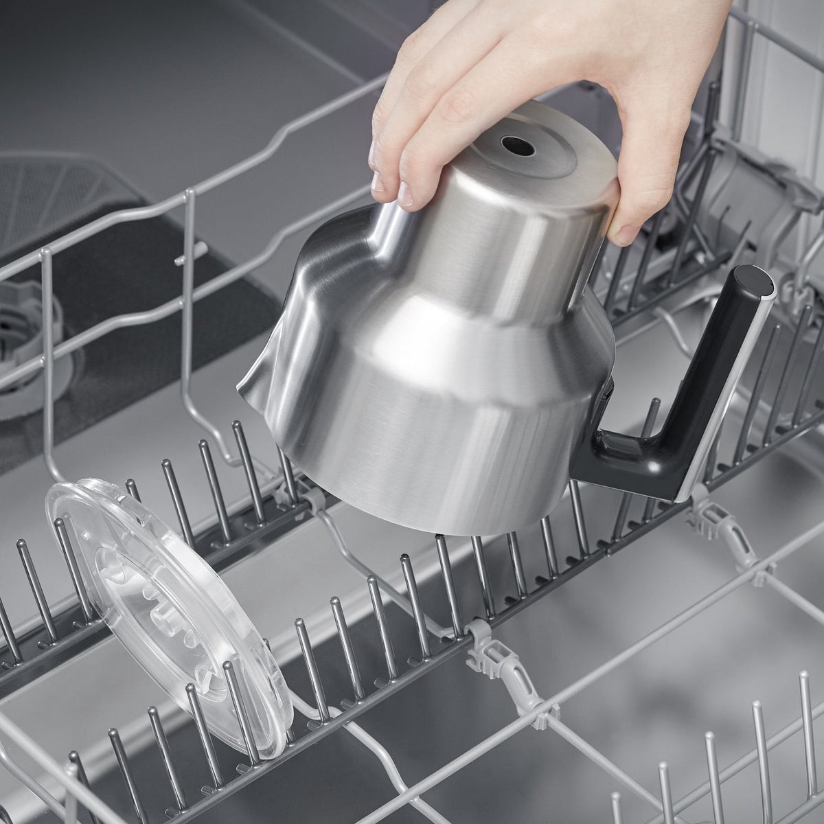 Severin Sm 3586 Espumador De Leche Automático Negro, Acero Inoxidable