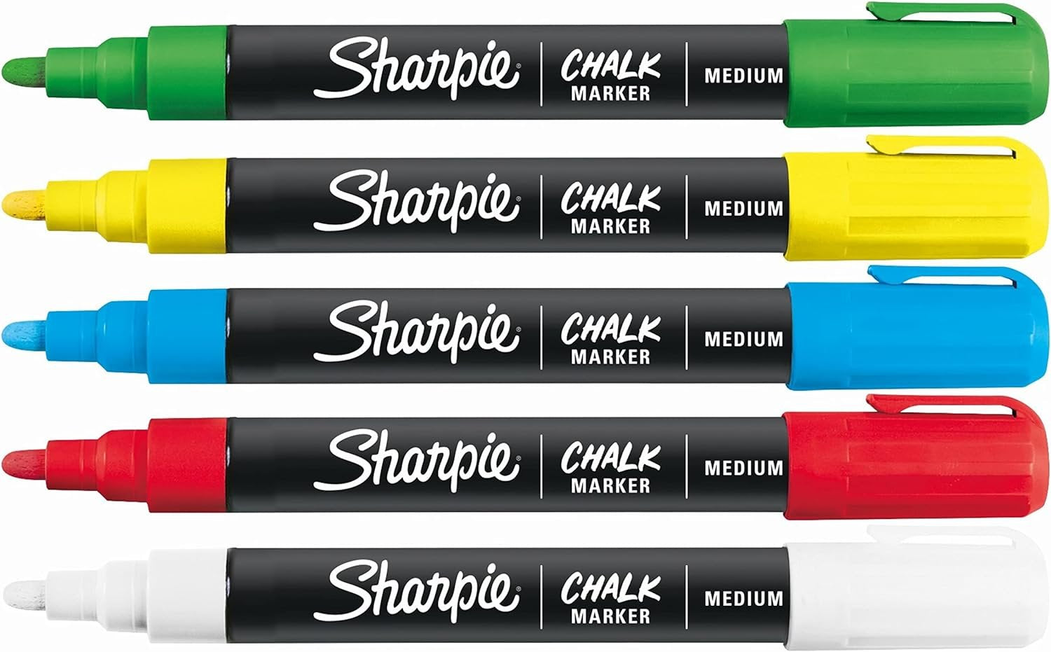 Blíster Con 5 Rotuladores De Tinta Tiza Sharpie Chalk Varios Colores