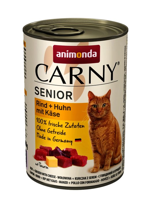 Animonda Carny Senior Sabor: Ternera, Pollo Con Queso 400g
