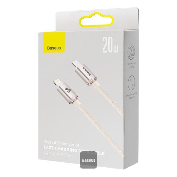 Cable Baseus Cajy001304  De Conector Lightning 1,2 M Rosa