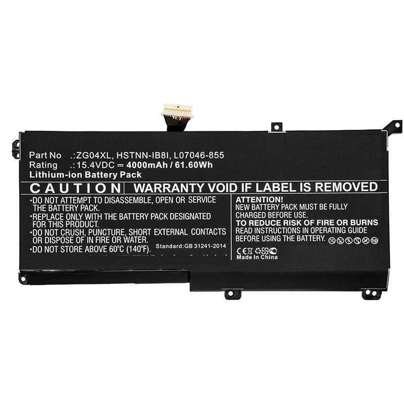 Laptop Battery For Hp 61.60wh Li-Ion 15.4v 4000mah