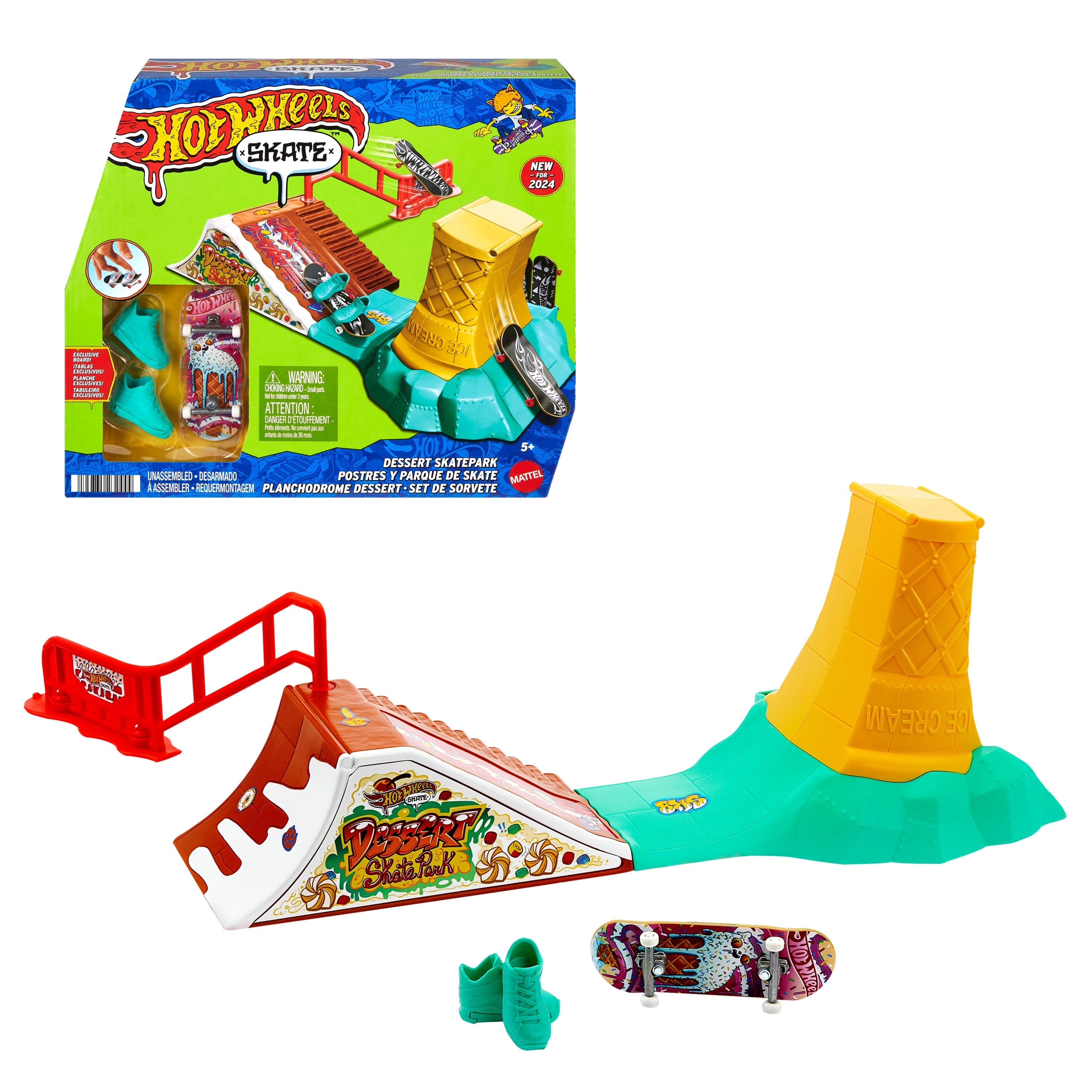 EAN 0194735232444 - Hot Wheels HXK91 juego y juguete de habilidad/activo Monopatín de dedos imagen 1