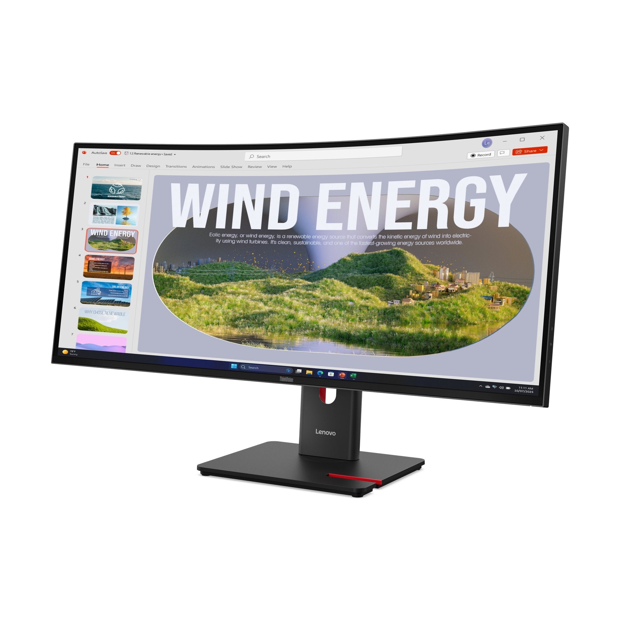 Lenovo Thinkvision T34wd-40 Led Display 86,4 Cm (34") 3440 X 1440 Pixeles Wide Quad Hd+ Negro