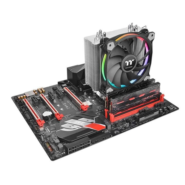 EAN 4711246872769 - Thermaltake Riing Silent 12 RGB Sync Edition Procesador Enfriador 12 cm Negro, Metálico imagen 12