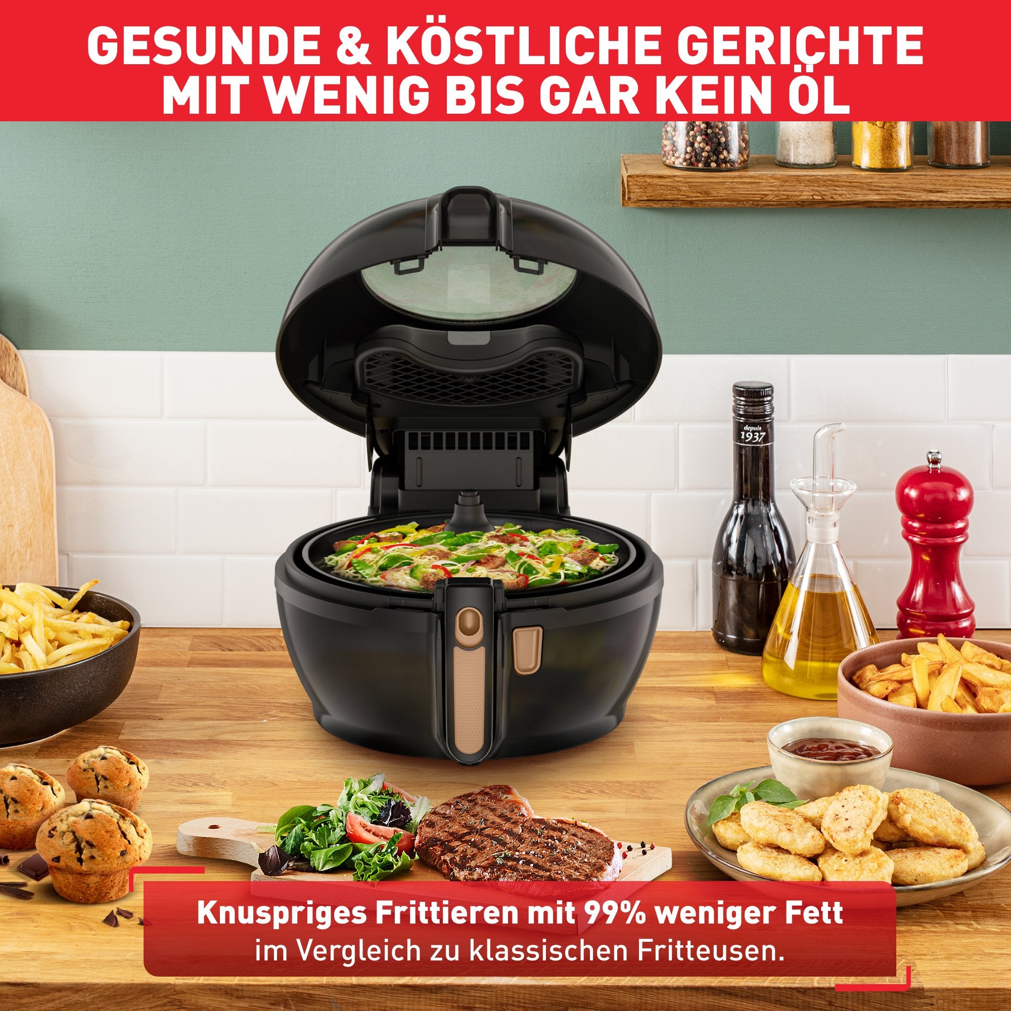 EAN 3045380023260 - Tefal ActiFry FZ775810 freidora Sencillo Independiente 1520 W Freidora de aire caliente Negro imagen 4