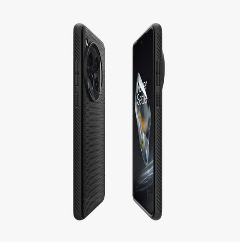 Oneplus 12 Liquid Air Matte  Black Mobile Phone Case 17.3