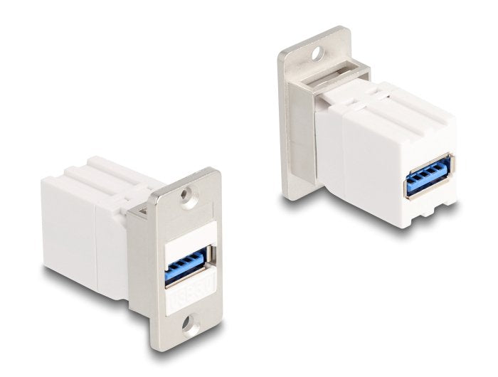 Delock Panel Mount Kupplung Usb 5 Gbps Typ-A Buchse Zu Usb Typ-A Buchse Konisch
