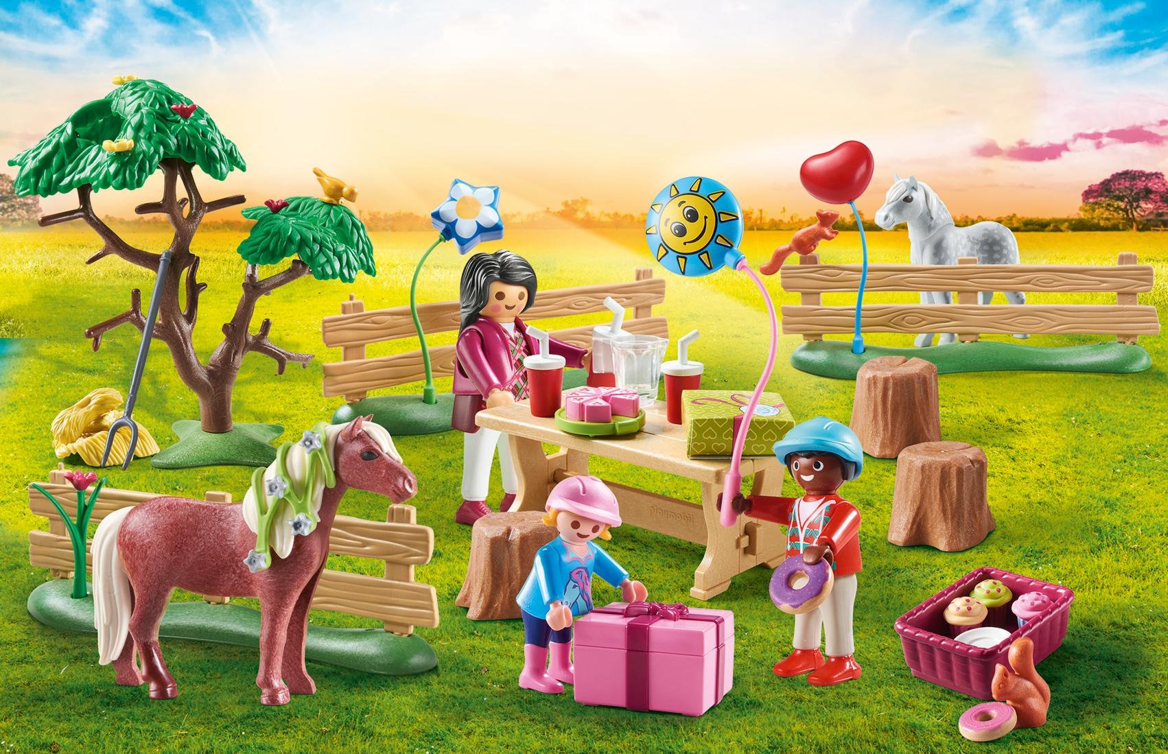 Playmobil 70997 Fiesta De Cumpleaños En La Granja De Ponis