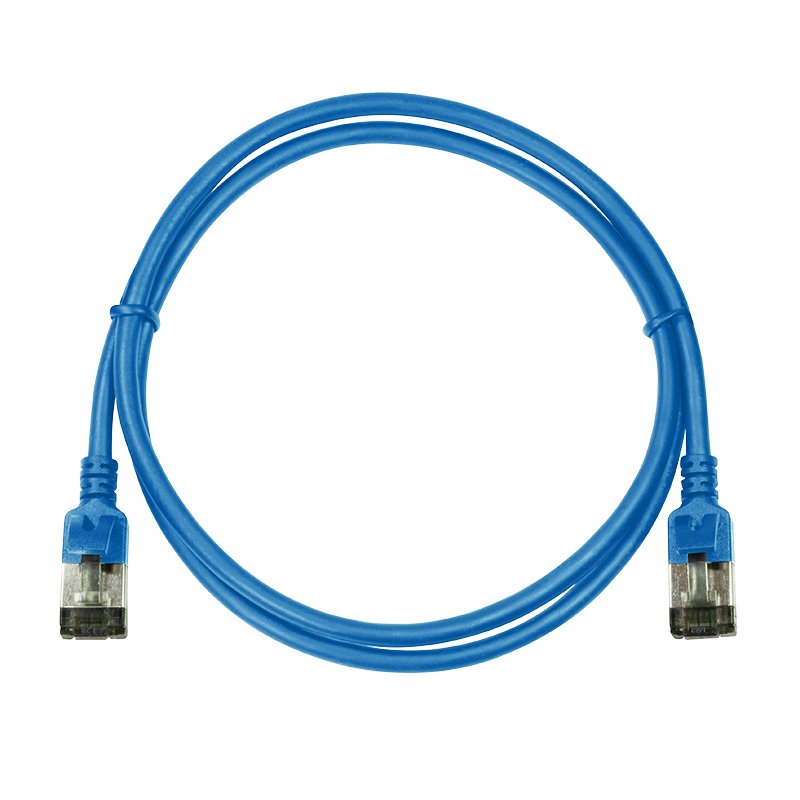 Logilink Cable De Red Cat6a Stp Tpe Slimeline Azul 0,5m