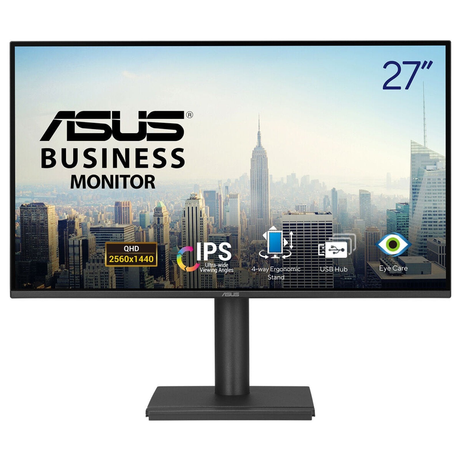 EAN 4711636169127 - ASUS BE27AQ pantalla para PC 68,6 cm (27") 2560 x 1440 Pixeles Quad HD LCD Negro imagen 1