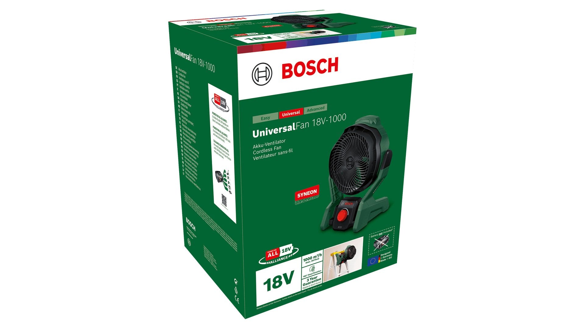 EAN 4053423233728 - Bosch 0 603 9E1 000 ventilador Negro, Verde, Rojo imagen 5
